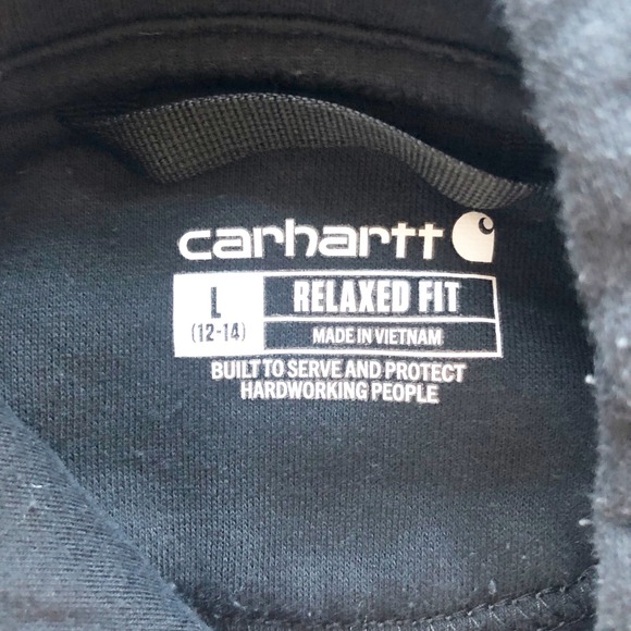 CARHARTT Clarksburg Graphic Sleeve Relaxed Fit Black Sweatshirt Womens Large - Picture 7 of 12